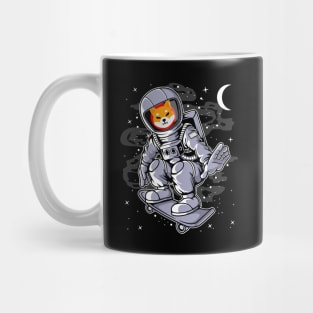 Astronaut Skate Shiba Inu Coin To The Moon Shib Army Crypto Token Cryptocurrency Blockchain Wallet Birthday Gift For Men Women Kids Mug